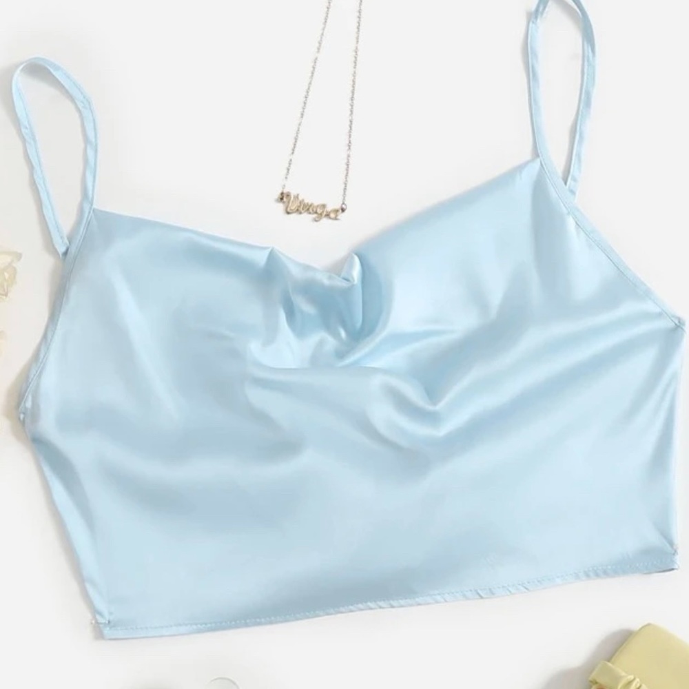 Tie Back Cami Satin Top